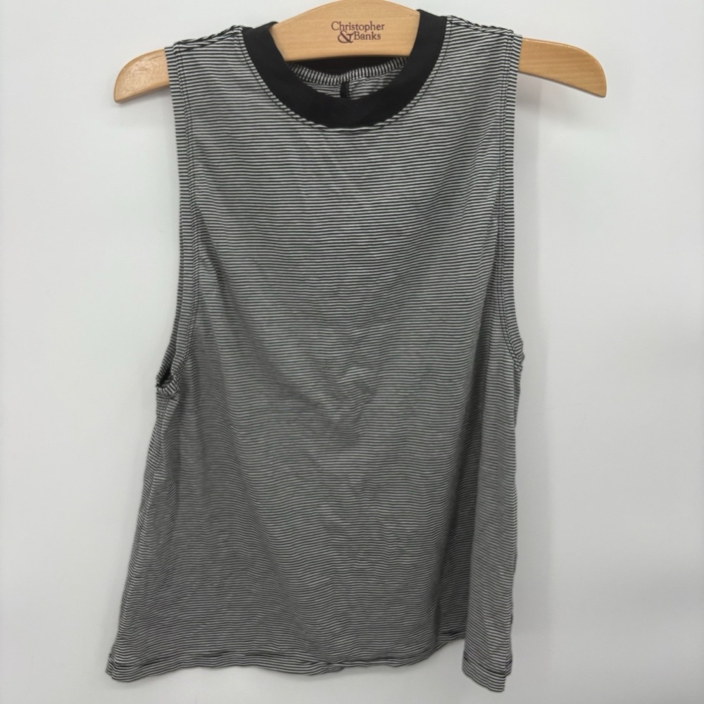 Metal Vent Tech LS Hoodie 2.0 Stripped Tank Top Womans Size 6 #29C‎